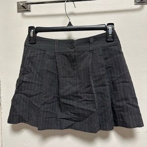 Primark Grey Striped Mini Skirt